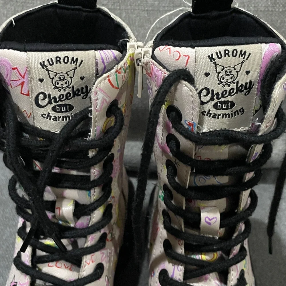 Sanrio Zara Black and Pink Character Boots kuromi